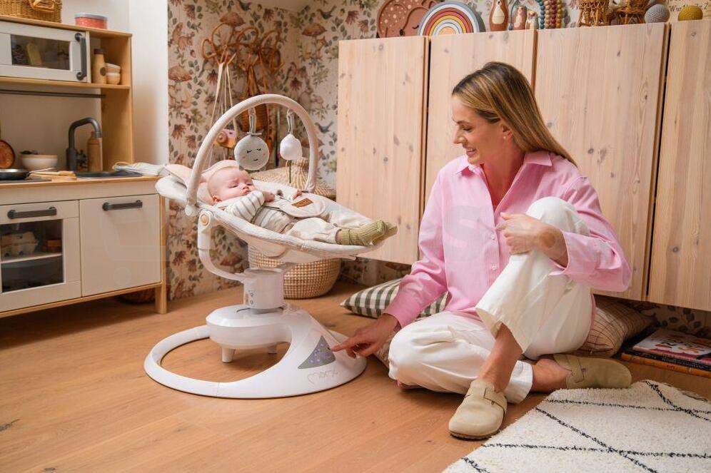 Elektrické houpátko MoMi PEARL béžové
