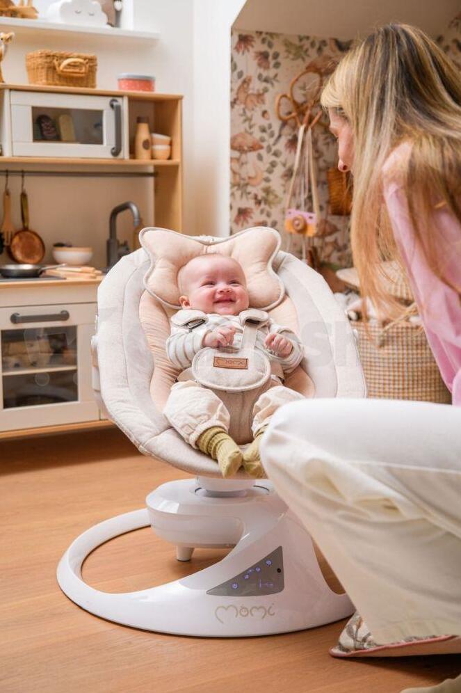 Elektrické houpátko MoMi PEARL béžové