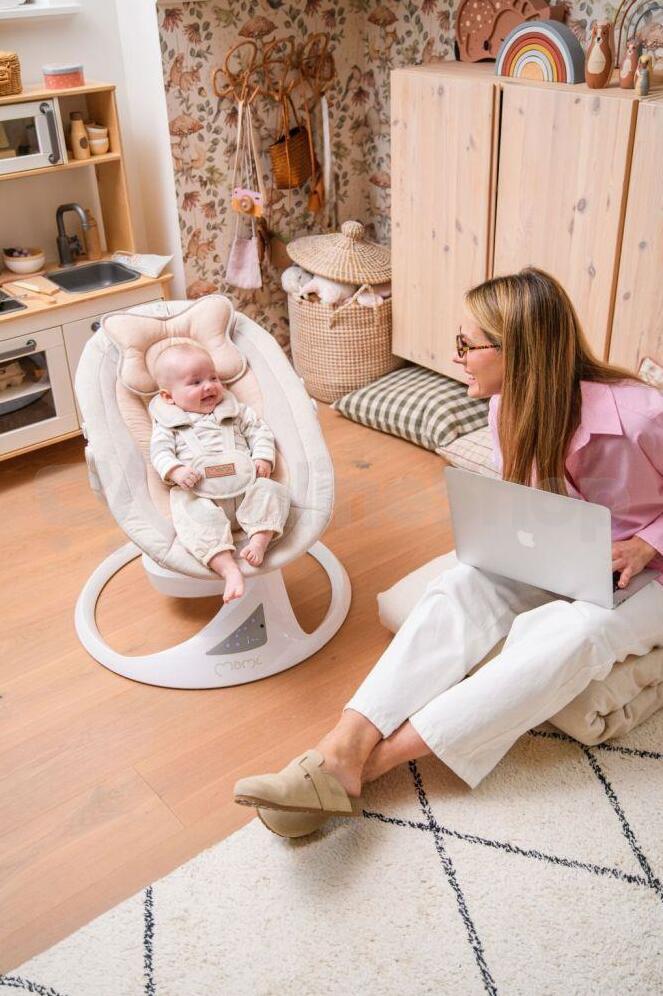 Elektrické houpátko MoMi PEARL šedé