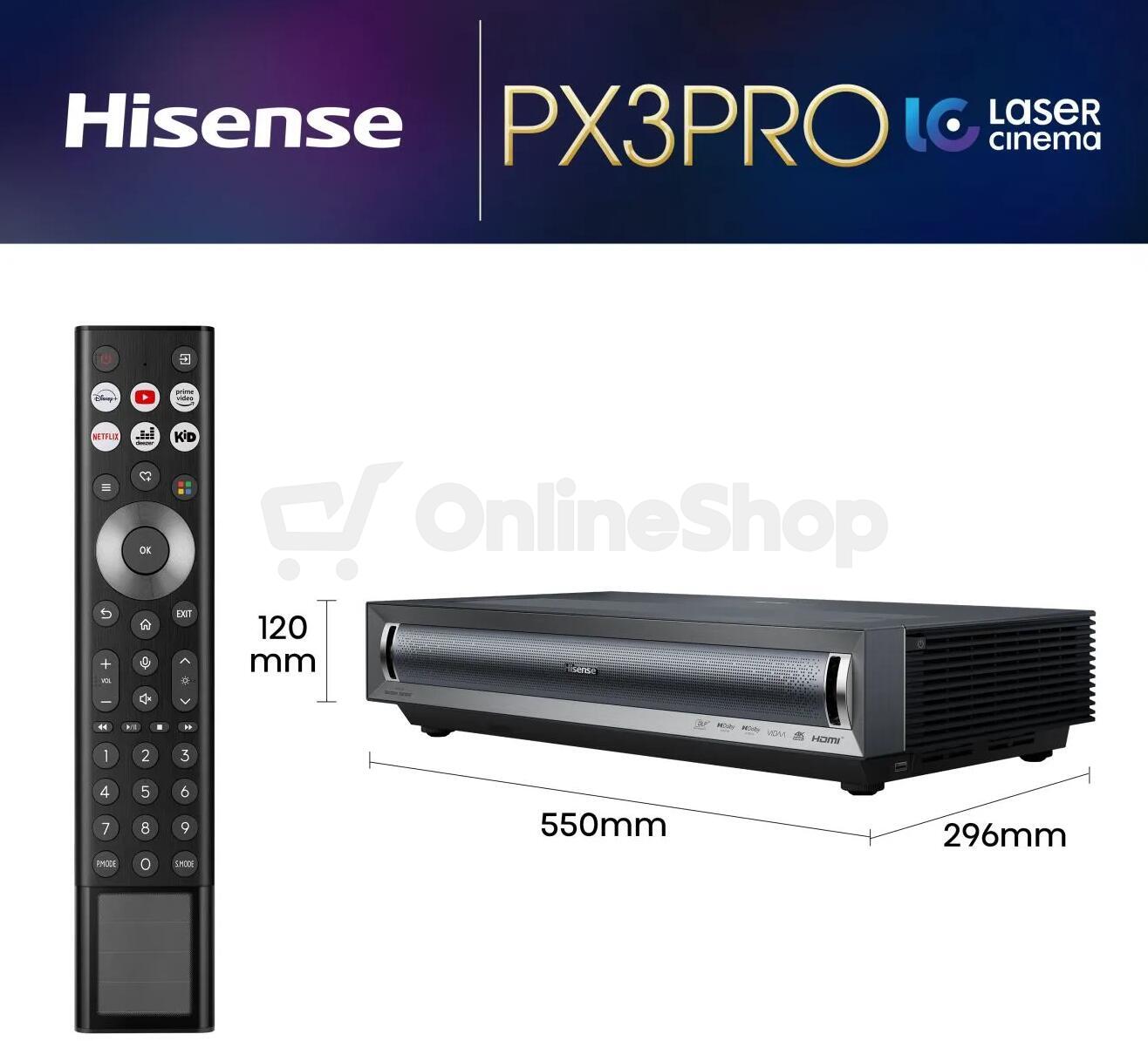 Smart laser projektor Hisense PX3-PRO 4K