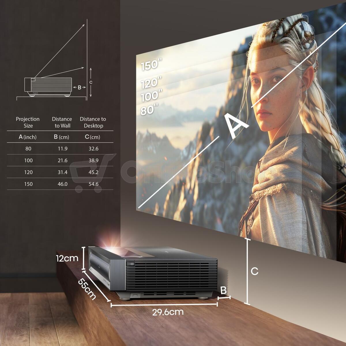 Smart laser projektor Hisense PX3-PRO 4K