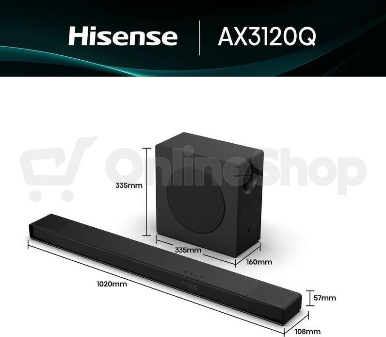 Hisense SOUNDBAR SYSTEM AX3120Q HSN