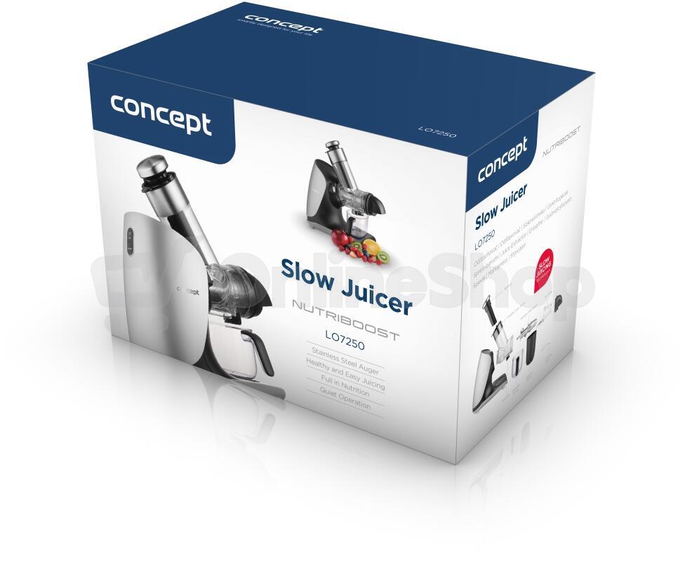 Šnekový odšťavňovač Concept LO7250 Nutriboost