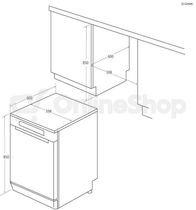 Myčka Haier XF 4A4M4PB I-Pro Shine Series 7