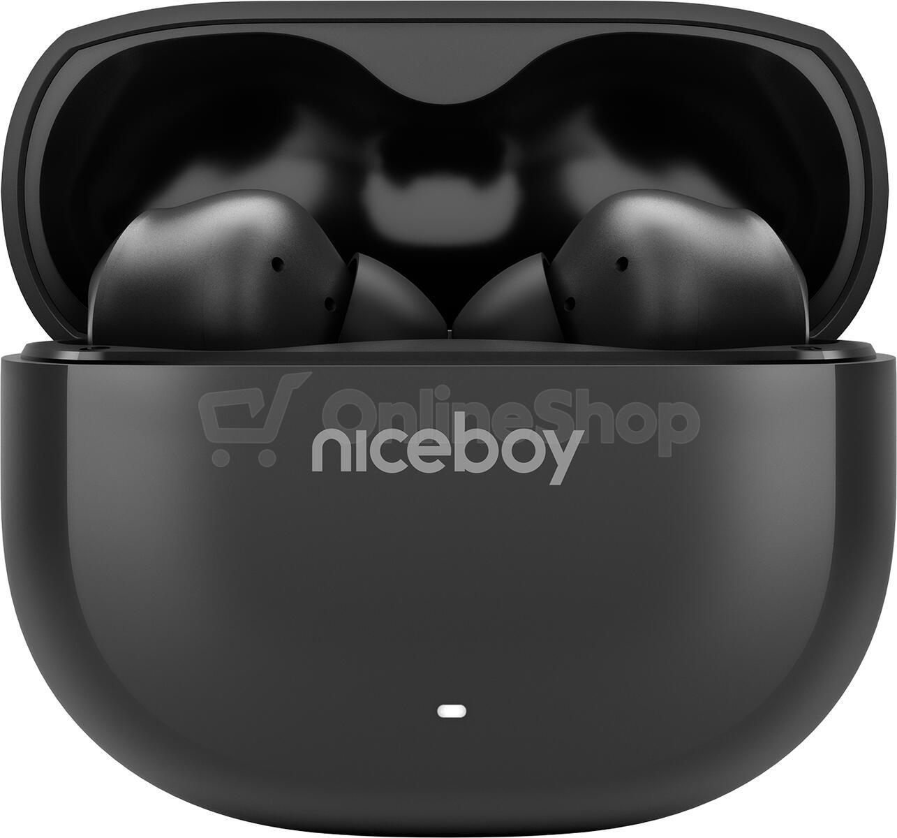 Bezdrátová sluchátka Niceboy Pins 4, černá