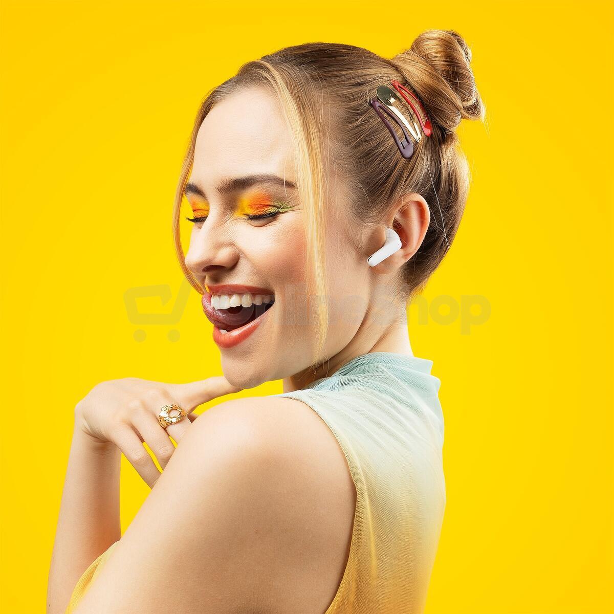 Bezdrátová sluchátka Niceboy Beans 4 POP, bílá