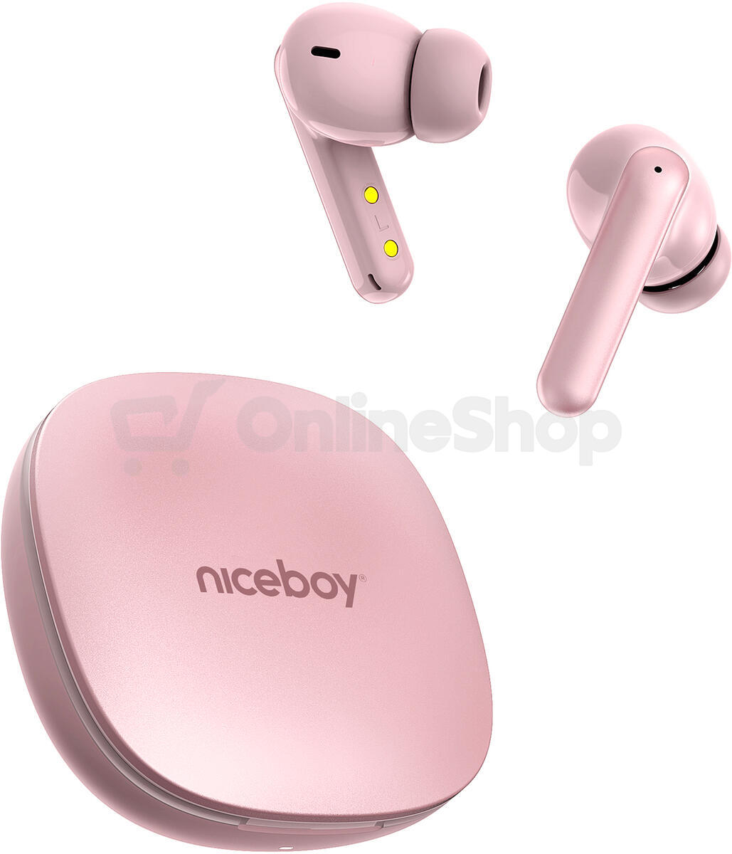 Bezdrátová sluchátka Niceboy Pins 4 PRO Pink