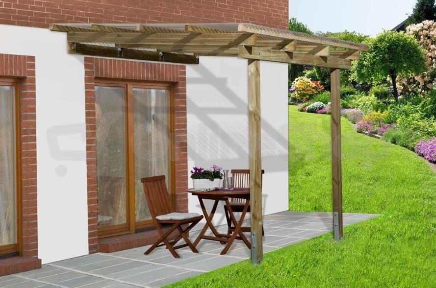 Dřevěná zahradní pergola 671 (3x2,5 m) WEKA