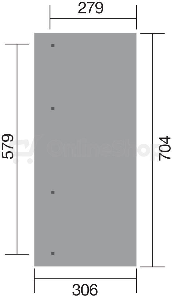 Dřevěná zahradní pergola 671 (7x3 m) WEKA