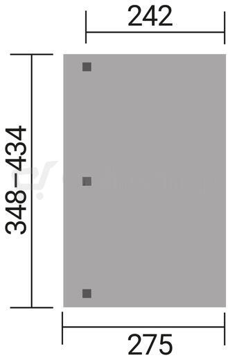 Dřevěná zahradní pergola 672 (4,3x2,7 m) WEKA