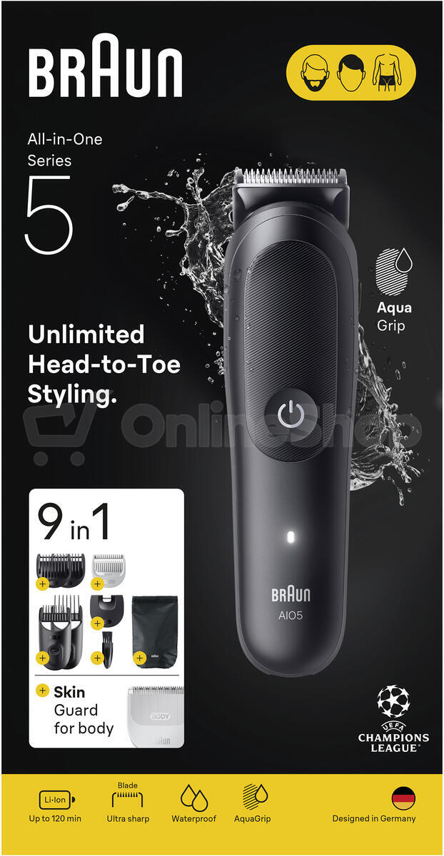 Multifunkční zastřihovač Braun Series 5 AIO5540