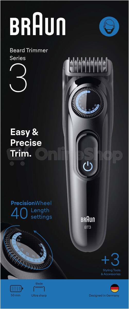 Zastřihovač vousů Braun Series 3 BT3520