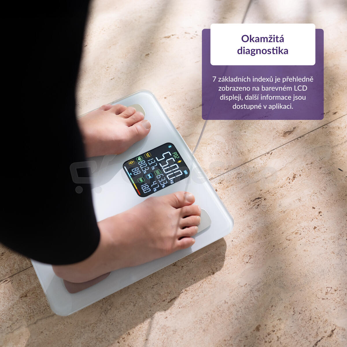 Osobní váha TrueLife FitScale W8, bílá