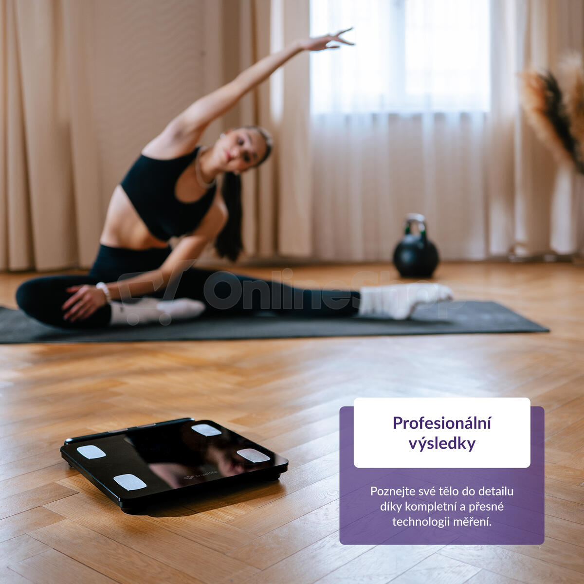 Osobní váha TrueLife FitScale W8, černá