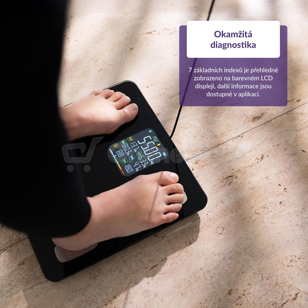 Osobní váha TrueLife FitScale W8, černá