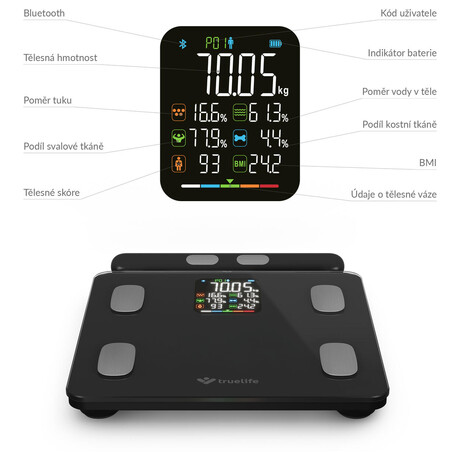 TrueLife FitScale W8, černá (foto 1)