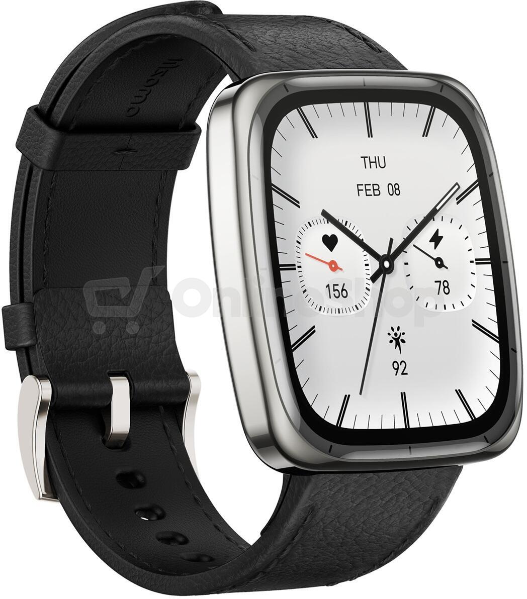 Chytré hodinky Amazfit Active 2 (Square), stříbrné/černé