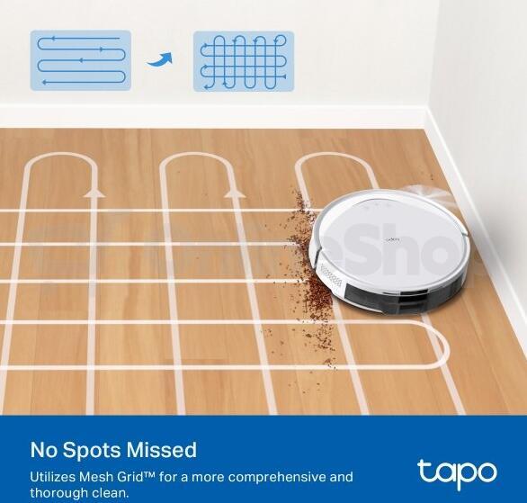 Vysavač TP-Link Tapo RV20 Max Plus White robotický s mopem, 5300Pa, MagSlim