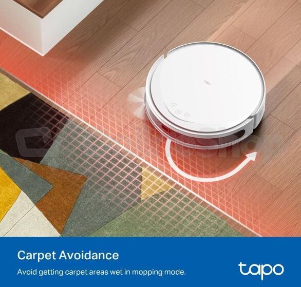 Vysavač TP-Link Tapo RV20 Max Plus White robotický s mopem, 5300Pa, MagSlim