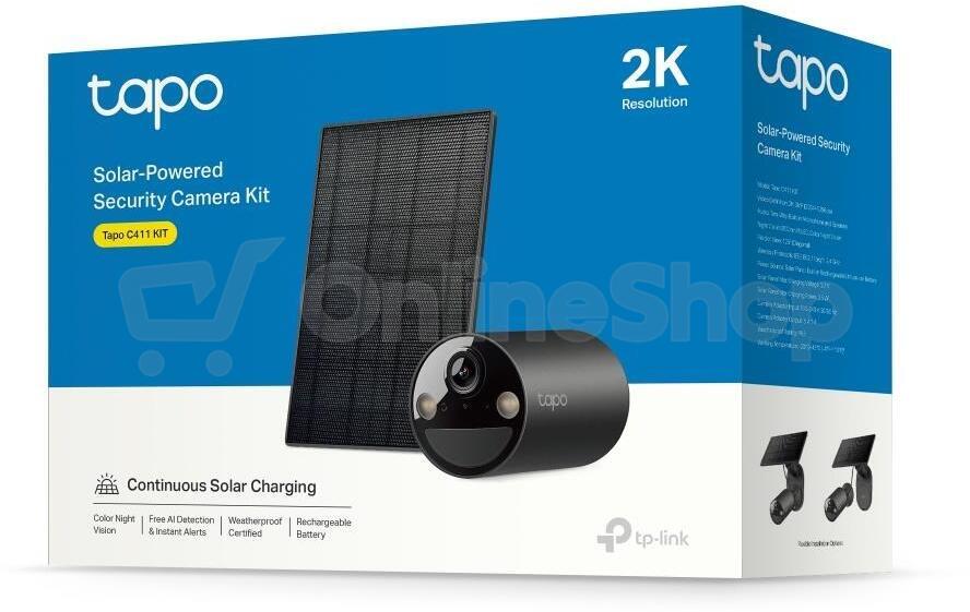 Kamera TP-Link Tapo C411 KIT 3MPx, venkovní, IP, WiFi, přísvit, baterie a panel A201