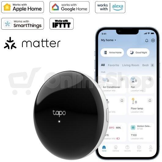 Chytrý IoT hub TP-Link Tapo H110 IR, 2,4GHz, 868Hz