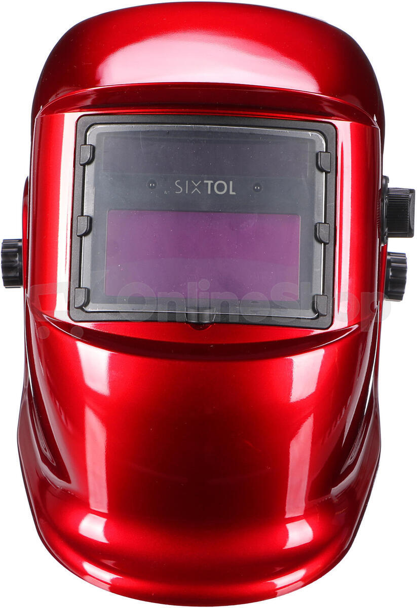 Svářecí kukla samostmívací WELDING MASK 2, červená - BEZ KRABICE SIXTOL