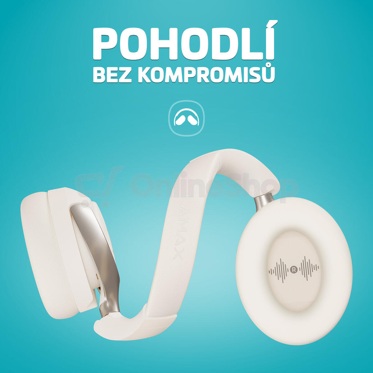 Bezdrátová sluchátka LAMAX HighComfort2 ANC White