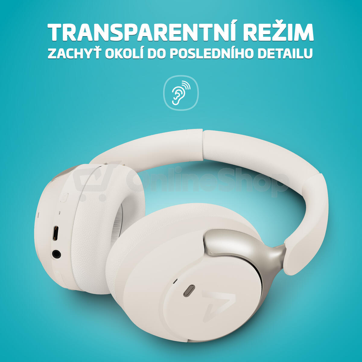 Bezdrátová sluchátka LAMAX HighComfort2 ANC White