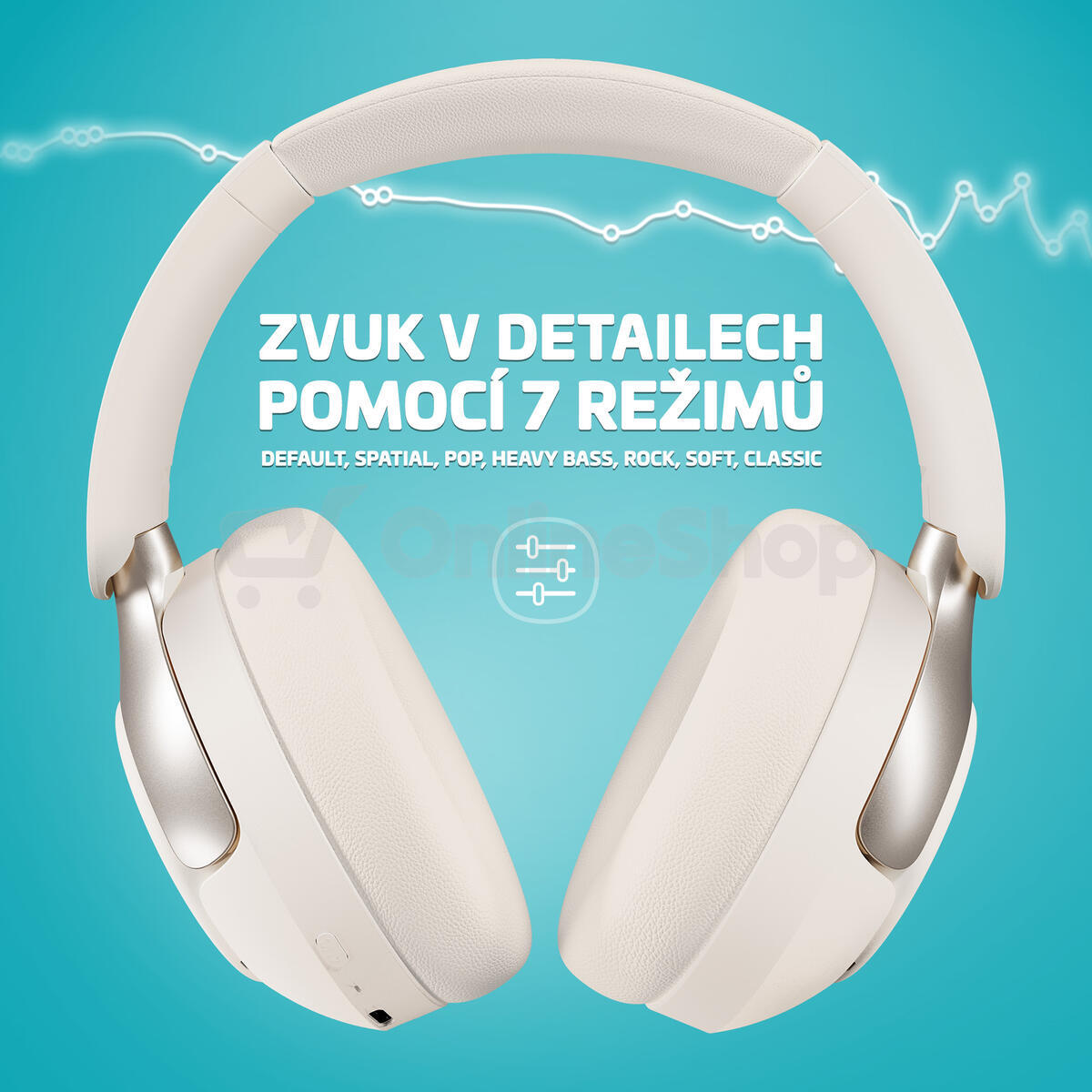 Bezdrátová sluchátka LAMAX HighComfort2 ANC White