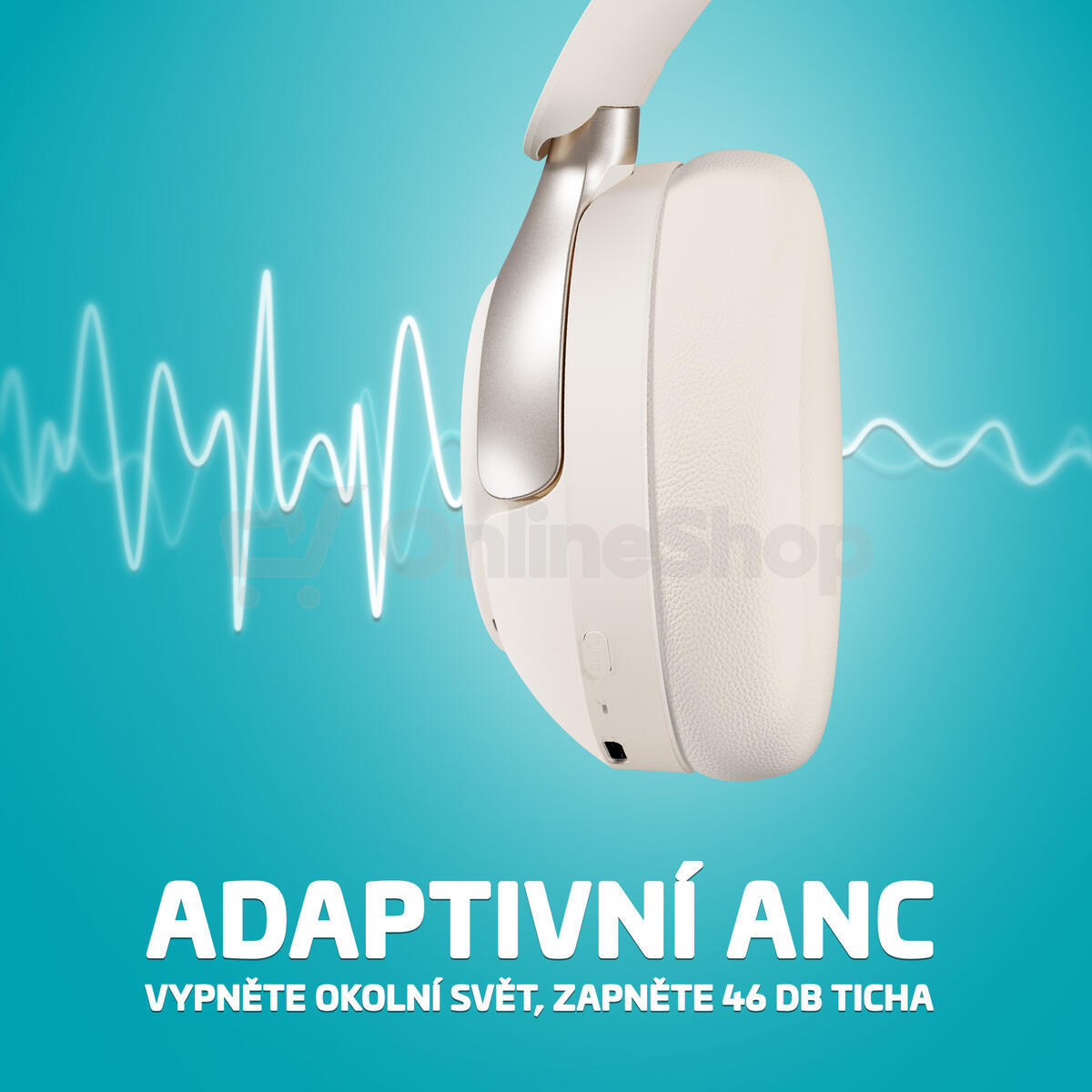 Bezdrátová sluchátka LAMAX HighComfort2 ANC White