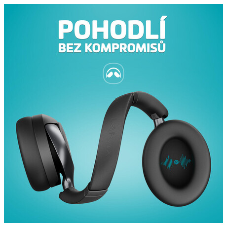 Bezdrtov sluchtka LAMAX HighComfort2 ANC, ern