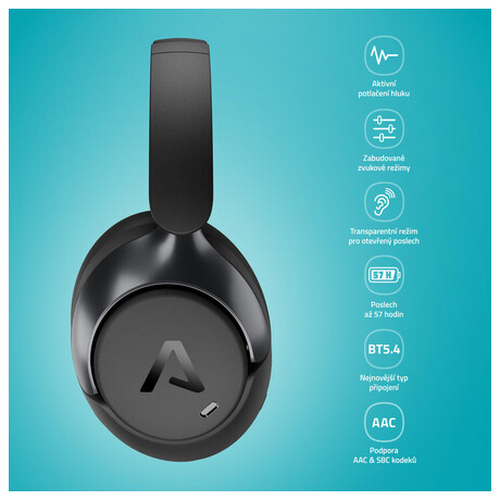 Bezdrtov sluchtka LAMAX HighComfort2 ANC, ern