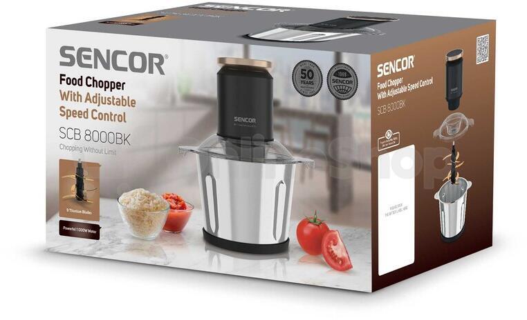 Sekacek potravin Sencor SCB 8000BK