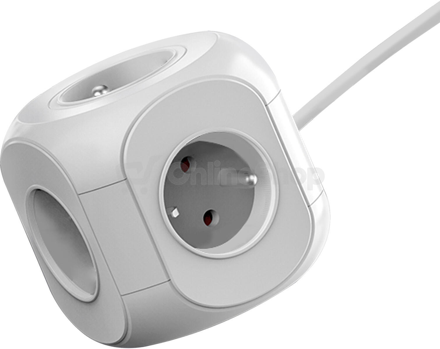 Síťový adaptér Viking AC CUBE PD30/Output: 4xAC, 2xUSB-A, 2xUSB-C/výkon až 3500W/ ON/OFF tlačítko (VACCUBEPD30)