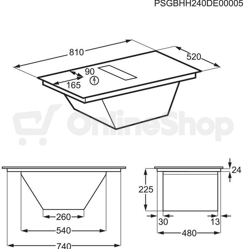 Indukční deska s odsavačem Electrolux ECC8344