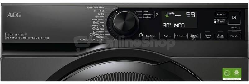 Pračka AEG série 8000 LFR83944OC antracitová