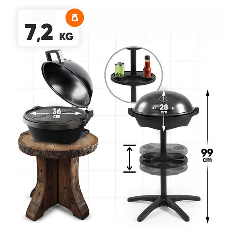 Proficook BQS 1303 elektrick stojanov stoln gril 2 v 1