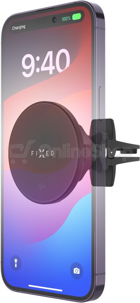 Magnetický držák FIXED 15W, Qi2, černý