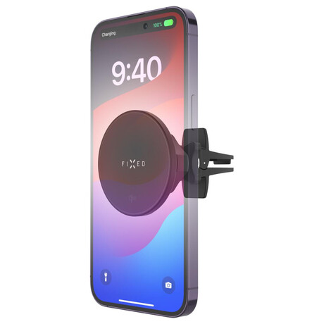 Magnetický držák FIXED 15W, Qi2, černý