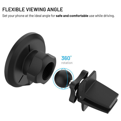 Magnetický držák FIXED 15W, Qi2, černý