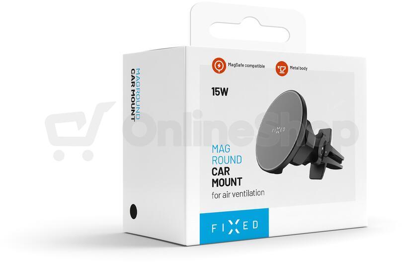 Magnetický držák FIXED 15W, Qi2, černý