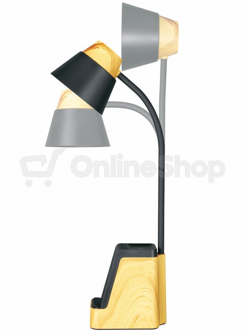 LED stolní lampička IMMAX IDEAL 09000L, světlé dřevo/černá