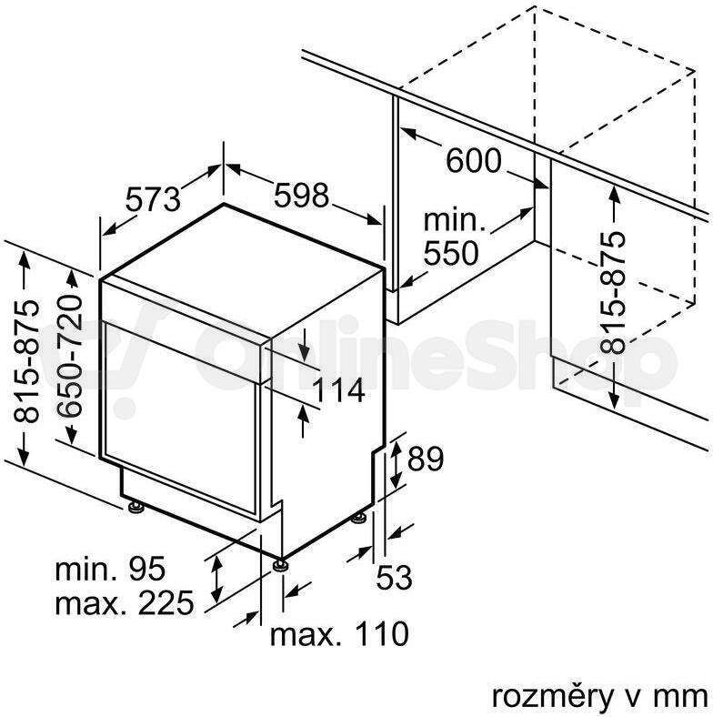 Bosch SMS2HTI08E myčka 60 cm solo