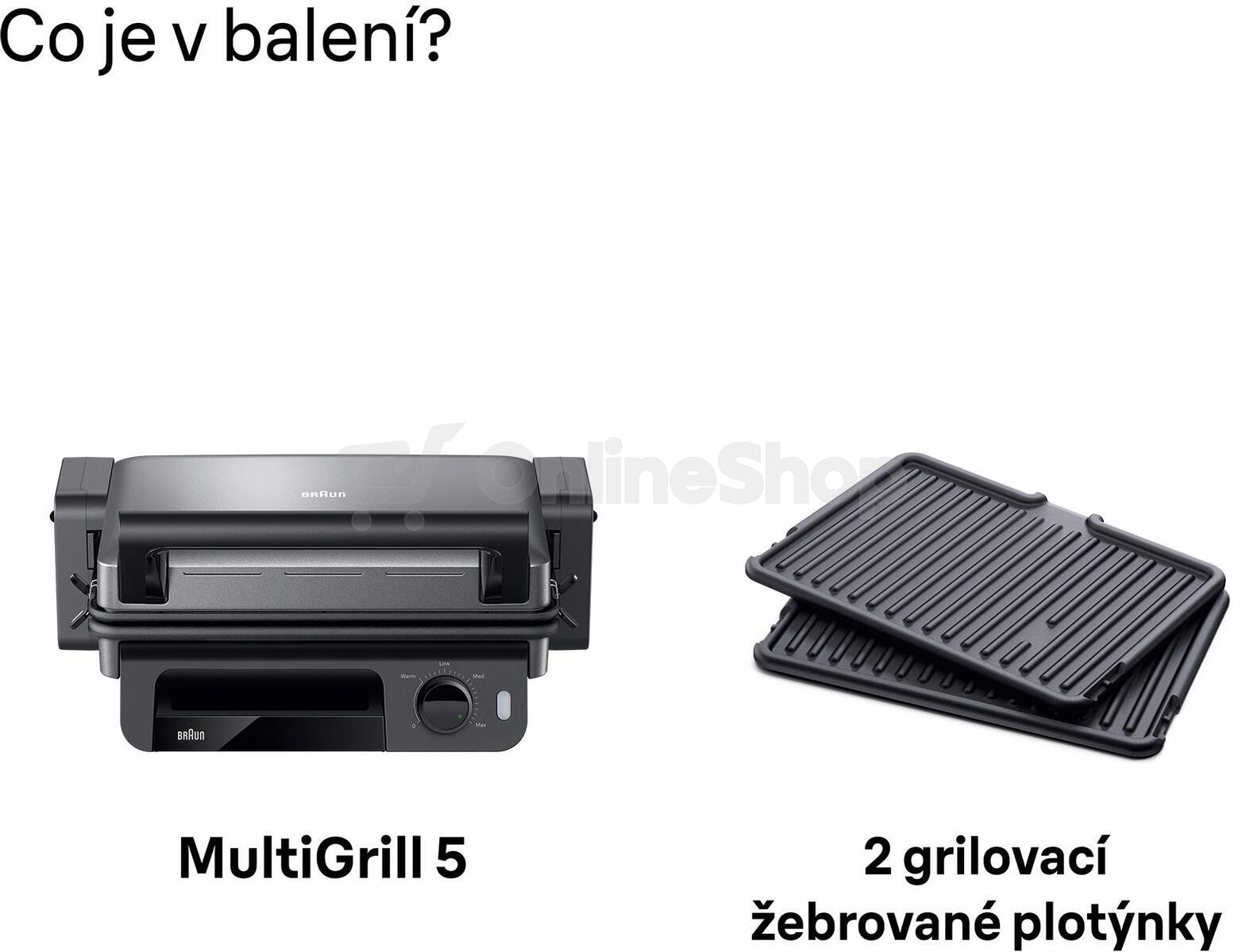 Kontaktní gril Braun MultiGrill 5 CG5010.IGY