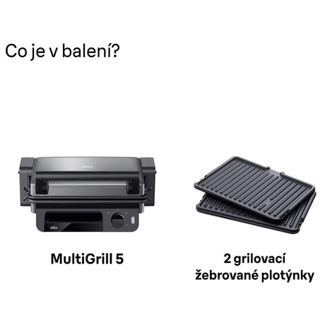 Kontaktní gril Braun MultiGrill 5 CG5010.IGY