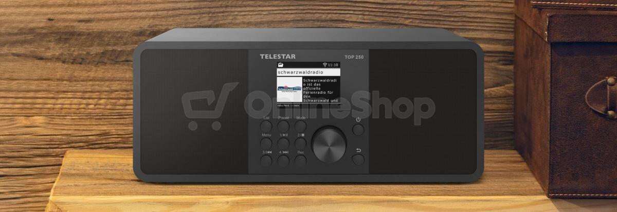 Radiopřijímač Telestar TOP250 (5700250), černý