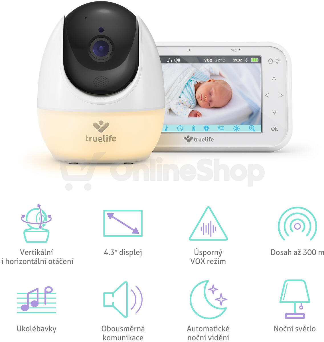 Dětská chůvička TrueLife NannyCam R4 Pro
