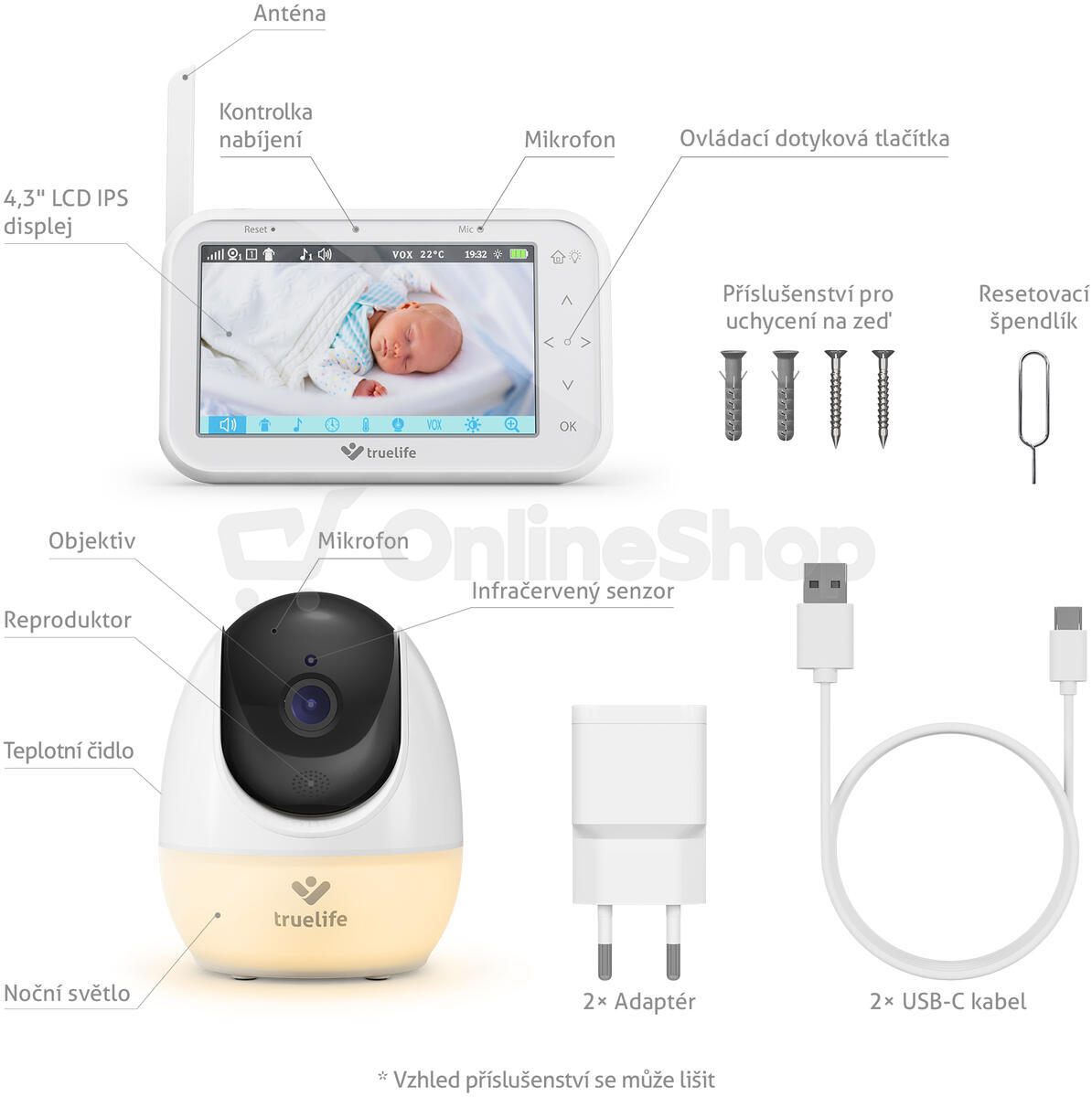 Dětská chůvička TrueLife NannyCam R4 Pro