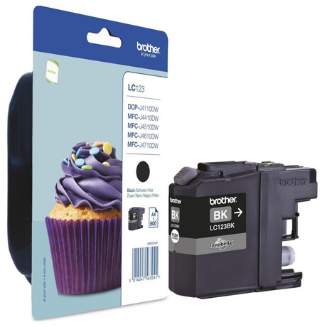 Inkoustov npl Brother LC-123BK, 600 stran originln - ern