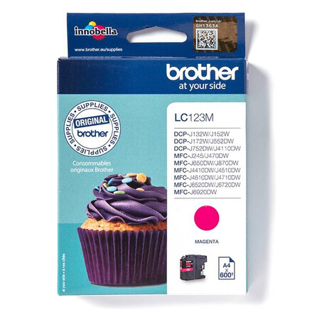 Inkoustov npl Brother LC-123M, 600 stran originln - erven